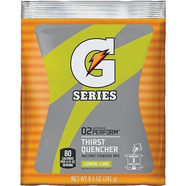 Gatorade 0 Thirst Quencher Instant Powder Sports Drink Mix, Powder, LemonLime Flavor, 85 oz Pack - 3956