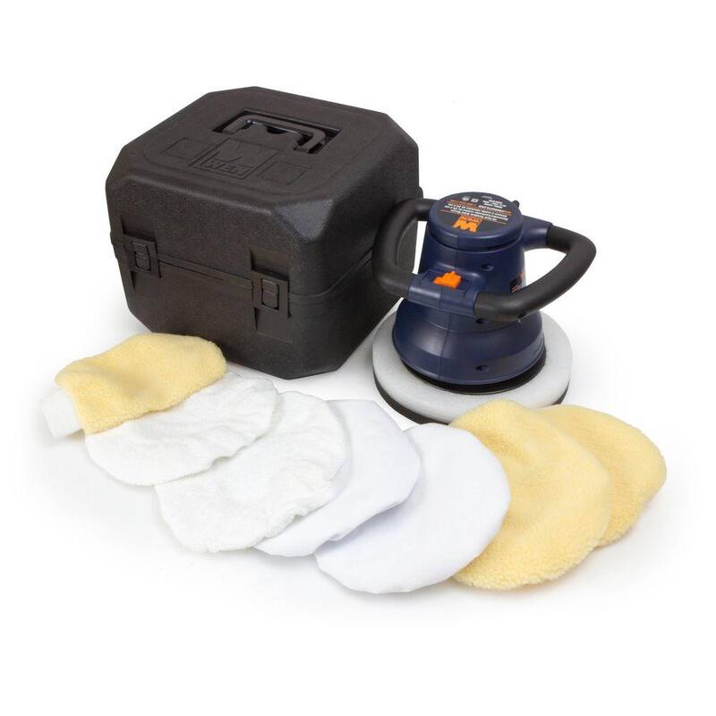 WEN 120-Volt 10 pulgadas Enceradora y Pulidora en Estuche con Bonetes Extra - 10PMC