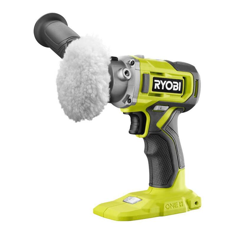 Kit de pulidor/lija inalámbrico RYOBI ONE+ 18V de velocidad variable de 3 pulgadas con batería de 2.0 Ah y cargador - PBF102KN