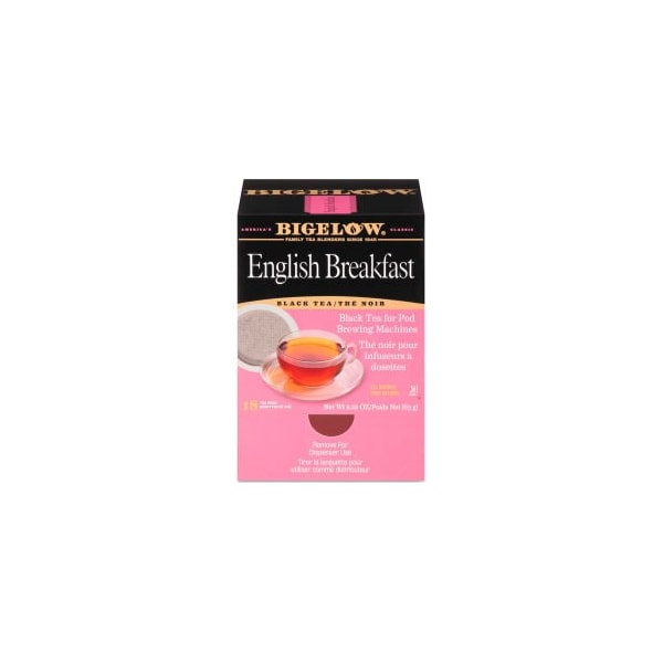 Bigelow Tea Co Bigelow English Breakfast Tea Pods, 1.90 oz, 18/Box - RCB09906