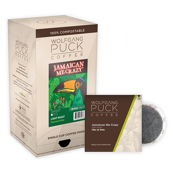 Wolfgang Puck Coffee Jamaican Me Crazy ® Soft Coffee Pods, PK108 PK - 016447