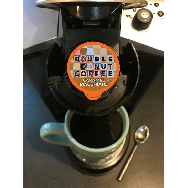 Double Donut Double Donut Flavored Coffee Caramel Macchiato , 24 Ct - WM-DD-RC-CARAMELMACCH-24
