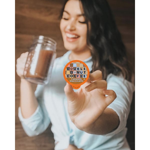 Double Donut Double Donut Flavored Coffee Caramel Macchiato , 24 Ct - WM-DD-RC-CARAMELMACCH-24