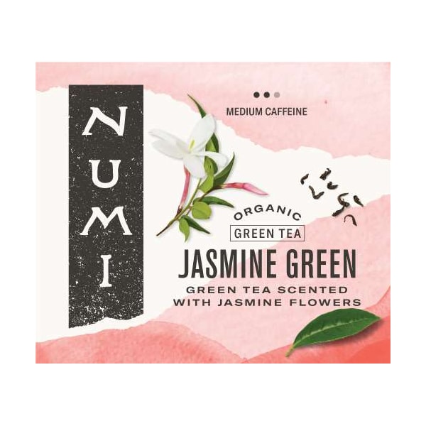 Numi Organic Tea Jasmine Green Tea, PK100 - 30108