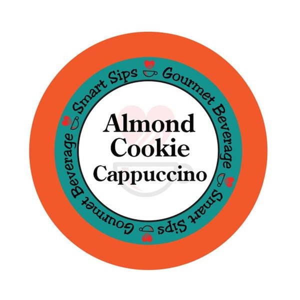 Erico Almond Cookie Cappuccino Single Serve Cups for All Keurig K-cup Brewers, 24PK - CAPALMCOOK24