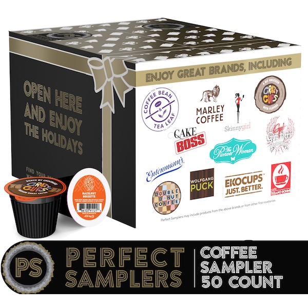 Perfect Sampler Perfect Samplers  Coffee Lovers Variety Pack -50 Count - WM-PS-COFFLOVE-50