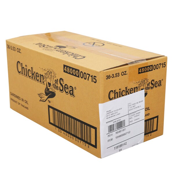 Chicken Of The Sea Chicken Of The Sea Sardines Oil Pouch 3.53 oz., PK36 - 10048000007152