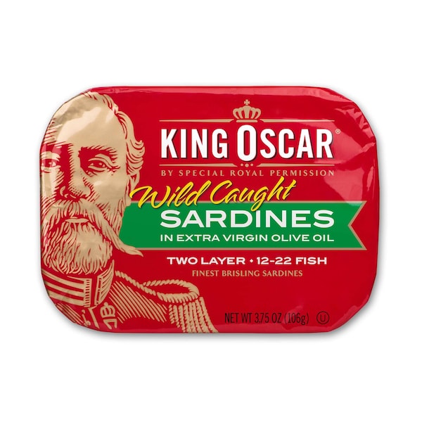King Oscar King Oscar Sardines 2-Layer In Extra Virgin Olive Oil 3.75 oz., PK12 - 00034800600023