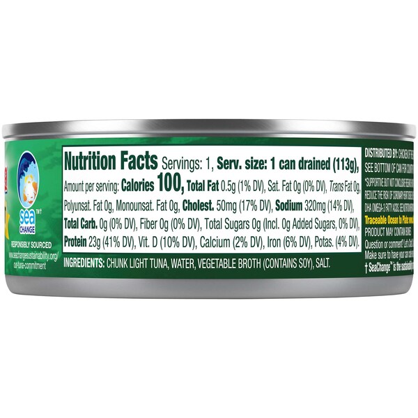 Chicken Of The Sea Chicken Of The Sea Chunk Light Tuna In Water 5 oz., PK48 - 10048000002454