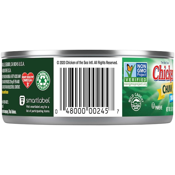 Chicken Of The Sea Chicken Of The Sea Chunk Light Tuna In Water 5 oz., PK48 - 10048000002454