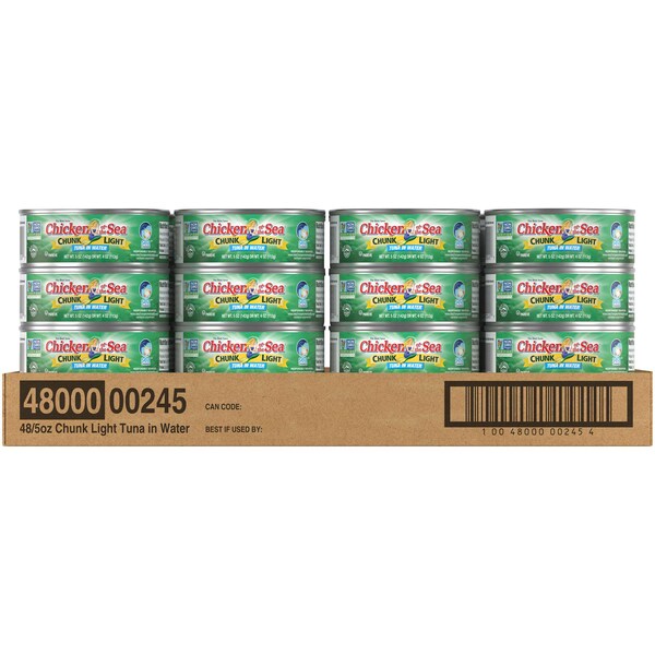 Chicken Of The Sea Chicken Of The Sea Chunk Light Tuna In Water 5 oz., PK48 - 10048000002454