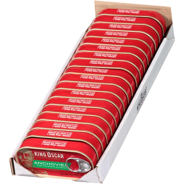 King Oscar King Oscar Anchovies 2 oz., PK18 - 00034800600610