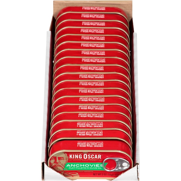 King Oscar King Oscar Anchovies 2 oz., PK18 - 00034800600610