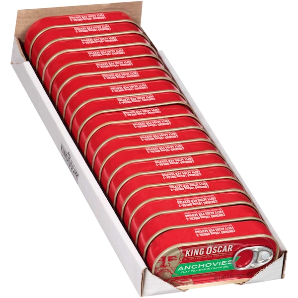 King Oscar King Oscar Anchovies 2 oz., PK18 - 00034800600610
