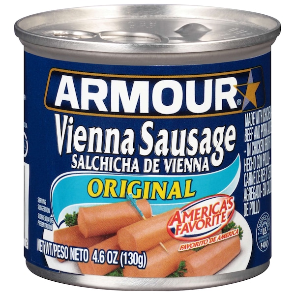 Armour Armour Original Vienna Sausage 4.6 oz. Can, PK48 - 5410092502