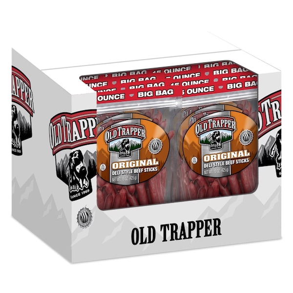 Old Trapper Old Trapper Original Beef Deli Sticks 15 oz Bagged - 33115T