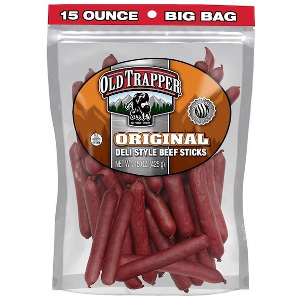 Old Trapper Old Trapper Original Beef Deli Sticks 15 oz Bagged - 33115T