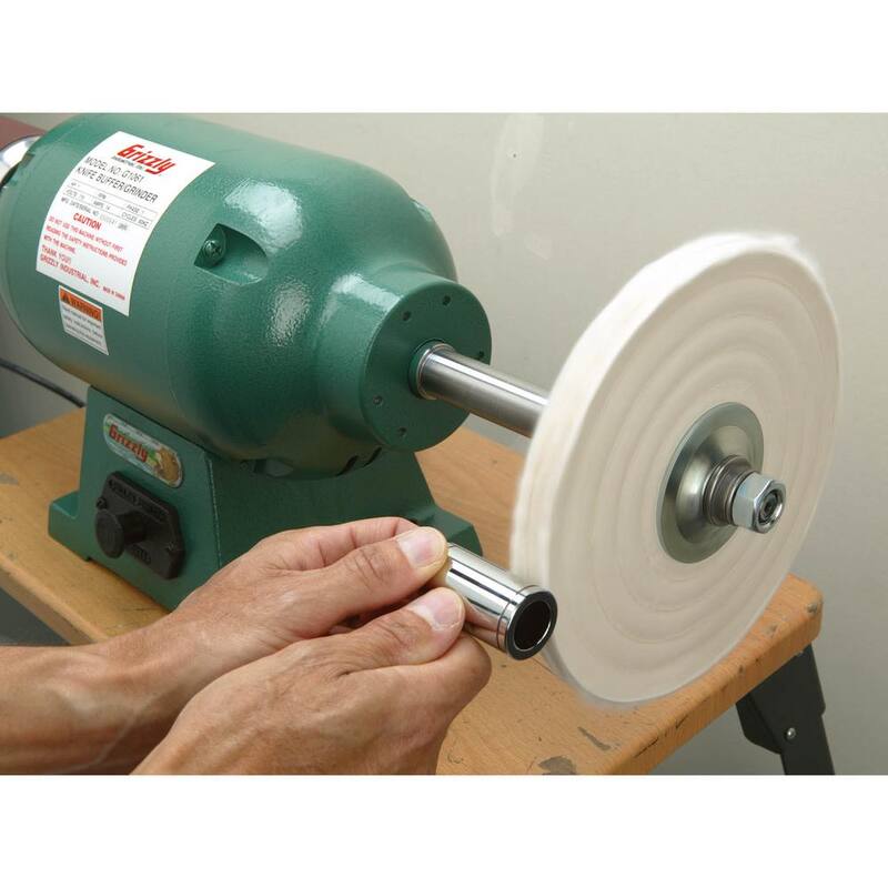 Sistema de pulido de Grizzly Industrial de 14 amperios, cableado de 1 HP, 115 voltios, monofásico, 1725 RPM - G1061Z