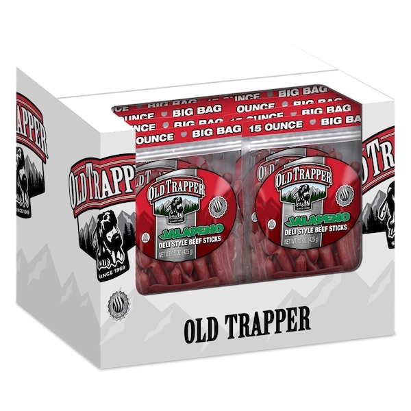 Old Trapper Old Trapper Jalapeno Beef Deli Sticks 15 oz Bagged - 33215T