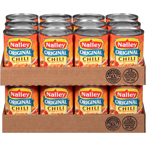 Nalley Nalley Original Chili Con Carne With Bean 14 oz., PK24 - 4132124105