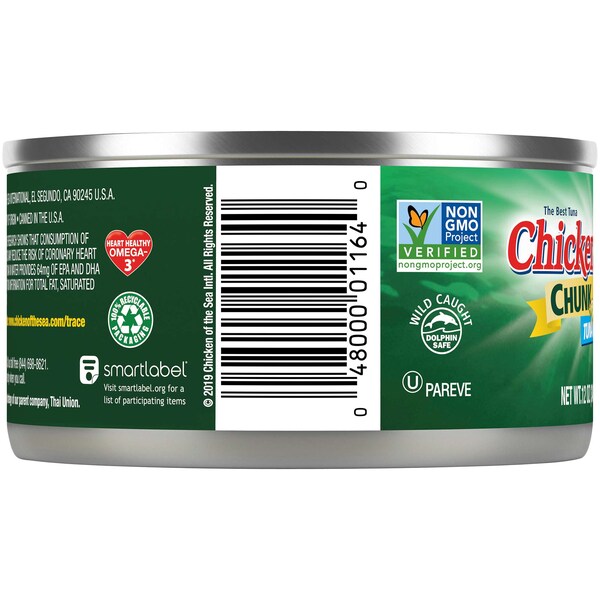 Chicken Of The Sea Chicken Of The Sea Chunk Light Tuna In Water Kosher 12 oz. Can, PK24 - 10048000011647