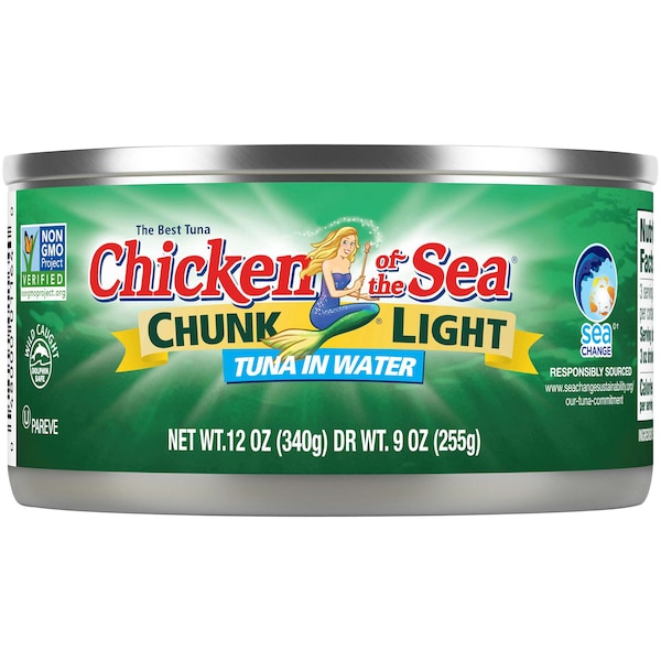 Chicken Of The Sea Chicken Of The Sea Chunk Light Tuna In Water Kosher 12 oz. Can, PK24 - 10048000011647