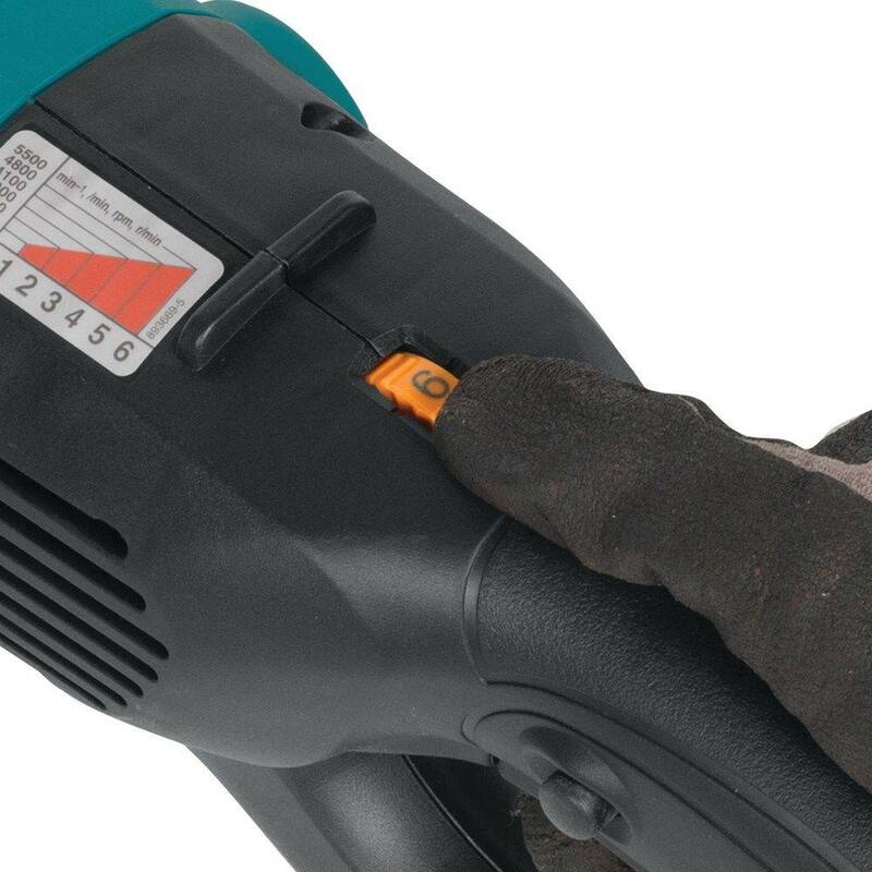 Pulidora de piedra eléctrica con cable de 11 amperes y 5 pulgadas de Makita con protector contra salpicaduras - PK5011CX1