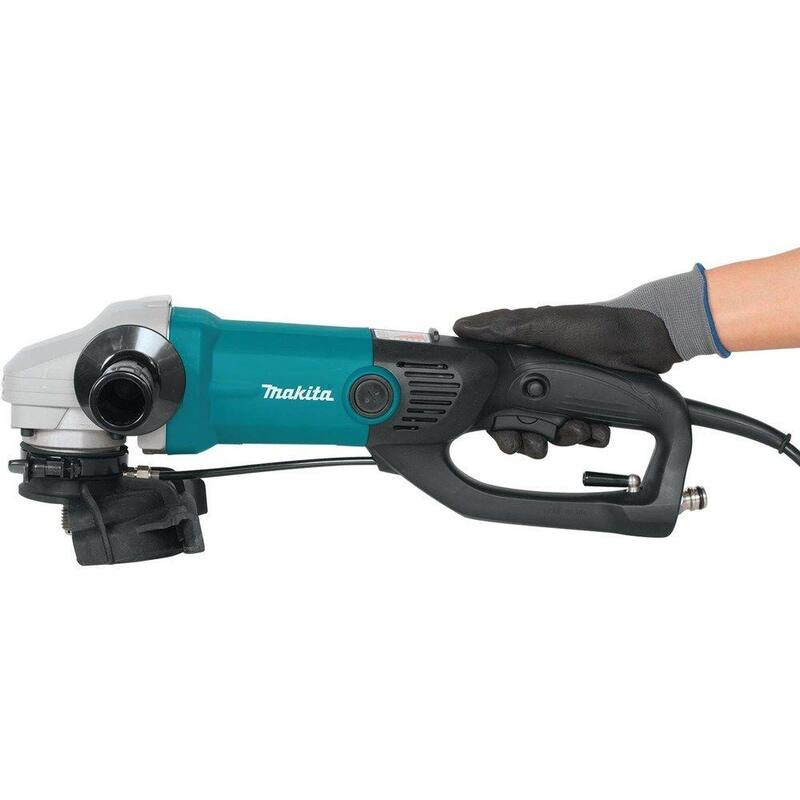 Pulidora de piedra eléctrica con cable de 11 amperes y 5 pulgadas de Makita con protector contra salpicaduras - PK5011CX1