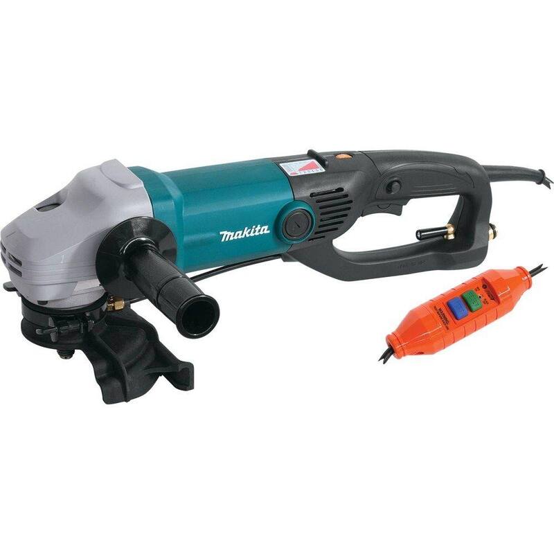 Pulidora de piedra eléctrica con cable de 11 amperes y 5 pulgadas de Makita con protector contra salpicaduras - PK5011CX1