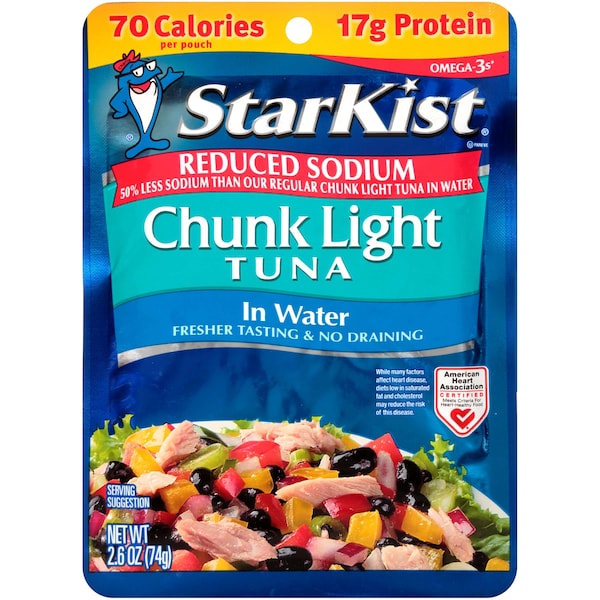 Starkist Tuna Low Sodium Lite Chunk Water 2.6 oz., PK24 - 505270