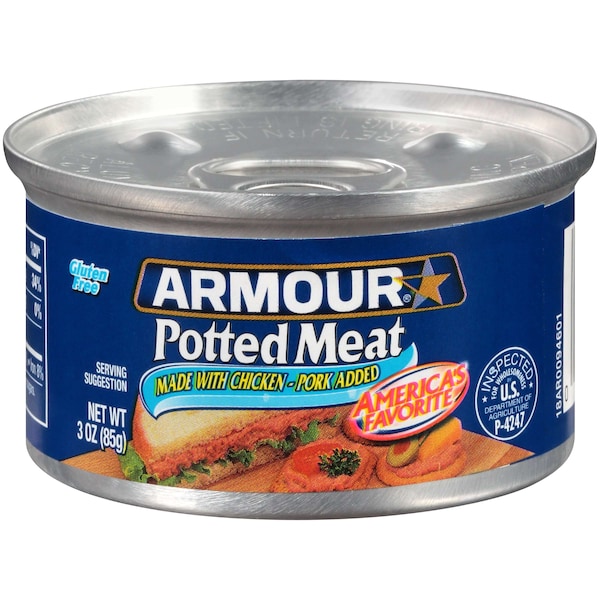 Armour Armour Potted Meat 3 oz., PK48 - 1700000946