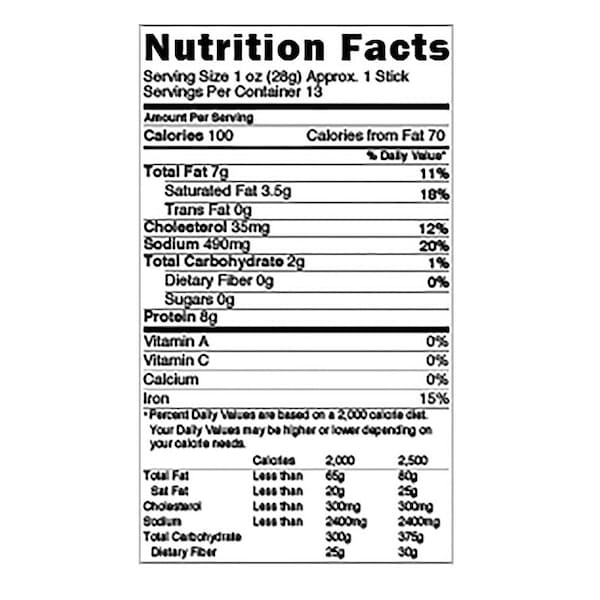 Iowa Smokehouse Beef Deli Stick, Spicy, 13 oz, Pack - IS-BDS