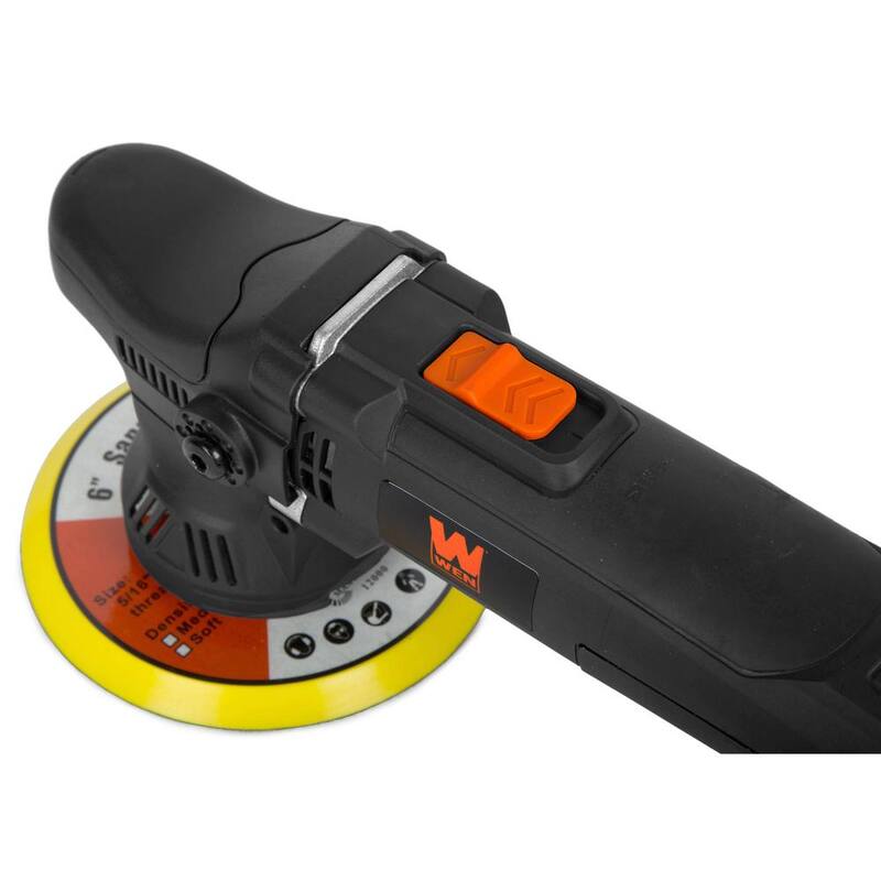 Pulidora de acción dual con cable de 5.5 amperes WEN, 6 pulgadas, grado profesional con 9 mm de recorrido - AA6095