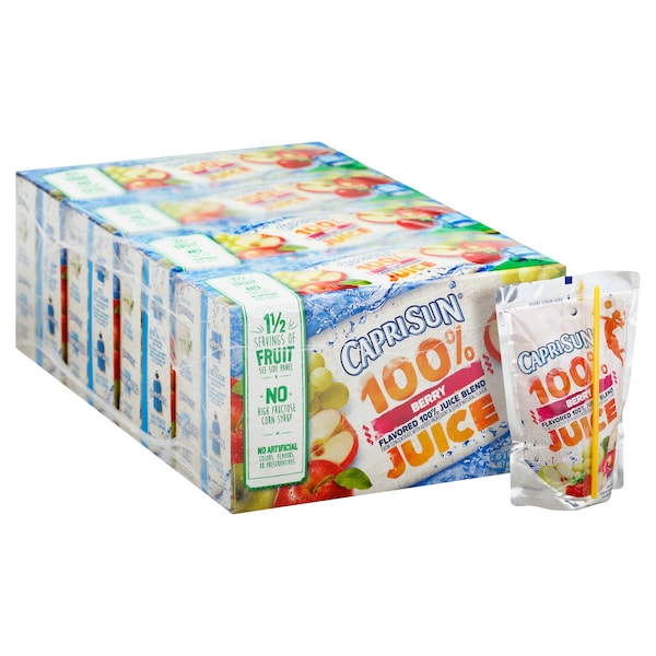 Capri Sun Capri Sun Beverage 100% Berry 60 fl. oz., PK4 - 00087684004159