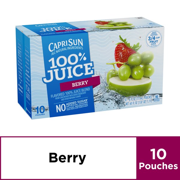 Capri Sun Capri Sun Beverage 100% Berry 60 fl. oz., PK4 - 00087684004159