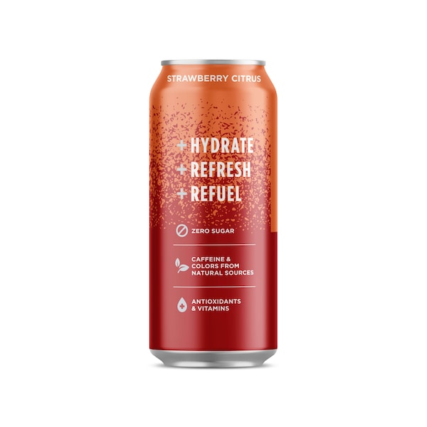 Sparkling Ice Sparkling Ice +Caffeine Strawberry Citrus Sparkling Water 16 oz., PK12 - FG00139