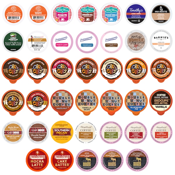 Crazy Cups Perfect Samplers Flavored Coffee Variety Pack - 40 Ct - WM-PS-FLAVOR-40