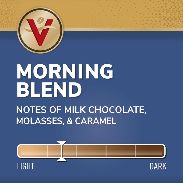 Victor Allen Morning Blend, Light Roast, Single Serve Coffee Pods for K-Cup Brewers, 32PK - FG018403