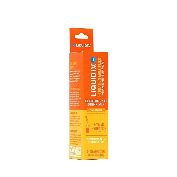Liquid I.V. Hydration multiplier, 0.6 oz, Tangerine - LVM-0304