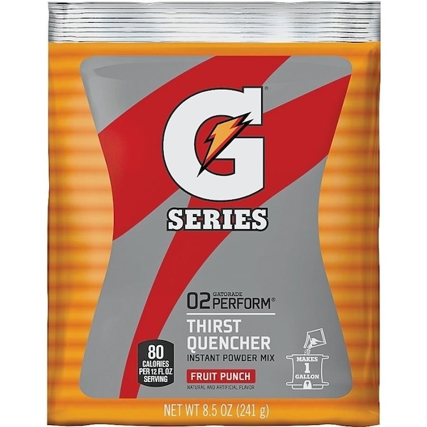 Gatorade 0 Thirst Quencher Instant Powder Sports Drink Mix, Powder, Fruit Punch Flavor, 85 oz Pack - 3808