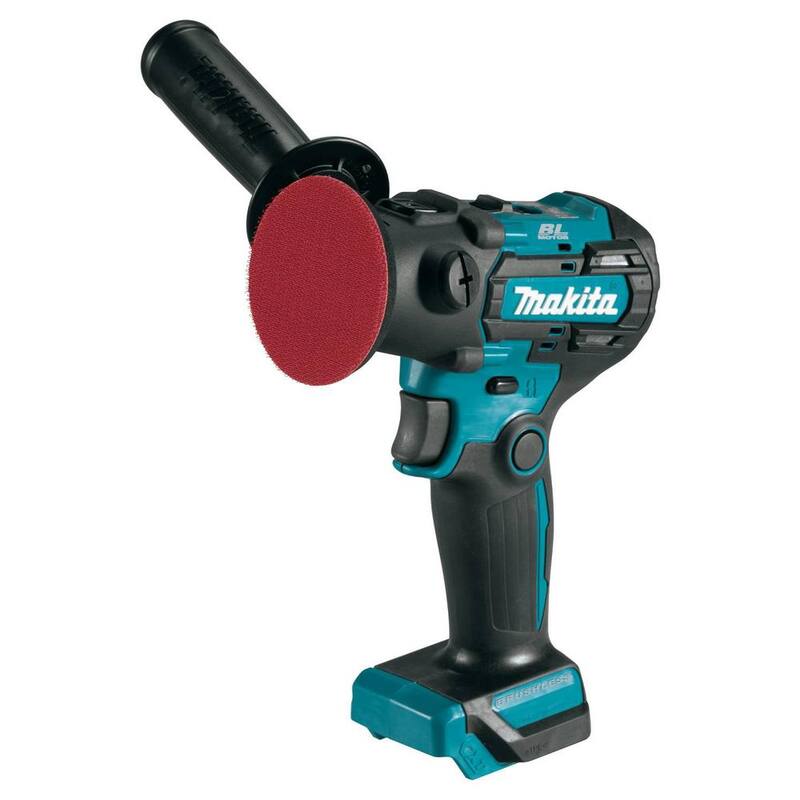 Pulidora de 3 pulgadas y lijadora de 2 pulgadas sin escobillas de litio-ion de 12V max CXT de Makita (herramienta solamente) - VP01Z