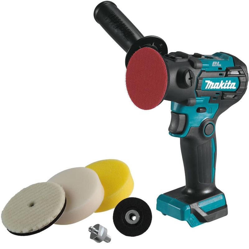 Pulidora de 3 pulgadas y lijadora de 2 pulgadas sin escobillas de litio-ion de 12V max CXT de Makita (herramienta solamente) - VP01Z