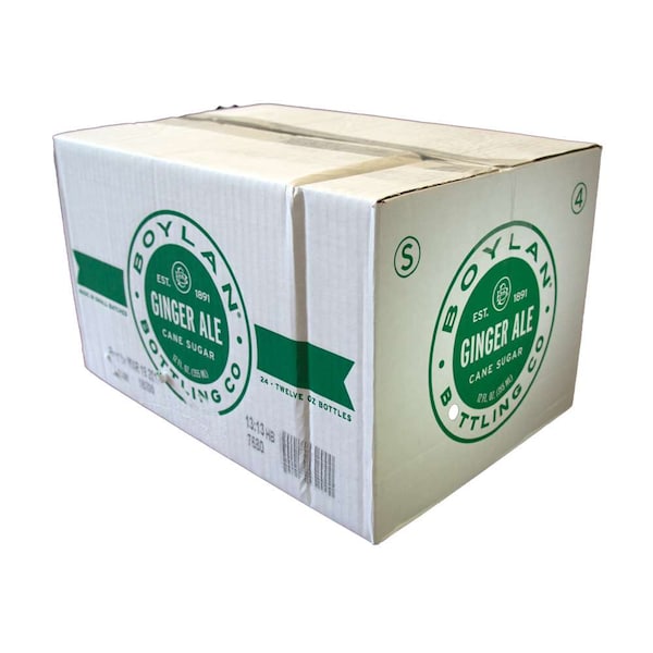 Boylan Bottling Boylan Bottling Ginger Ale Soda 12 fl. oz. Bottle, PK24 - 00760712051003