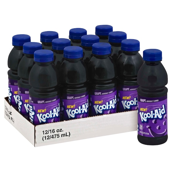 Kool-Aid Beverage Ready To Drink Grape 16 fl. oz., PK12 - 10043000064754