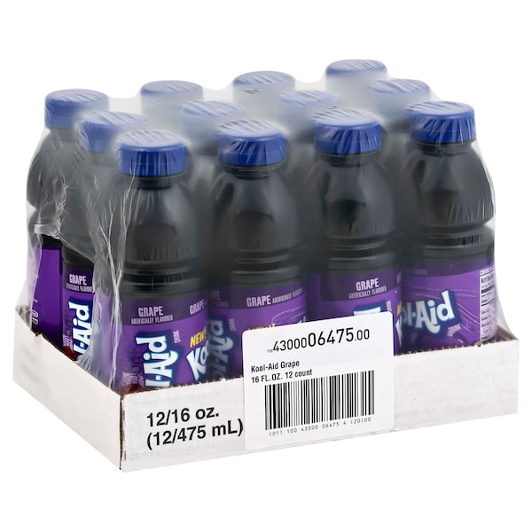 Kool-Aid Beverage Ready To Drink Grape 16 fl. oz., PK12 - 10043000064754