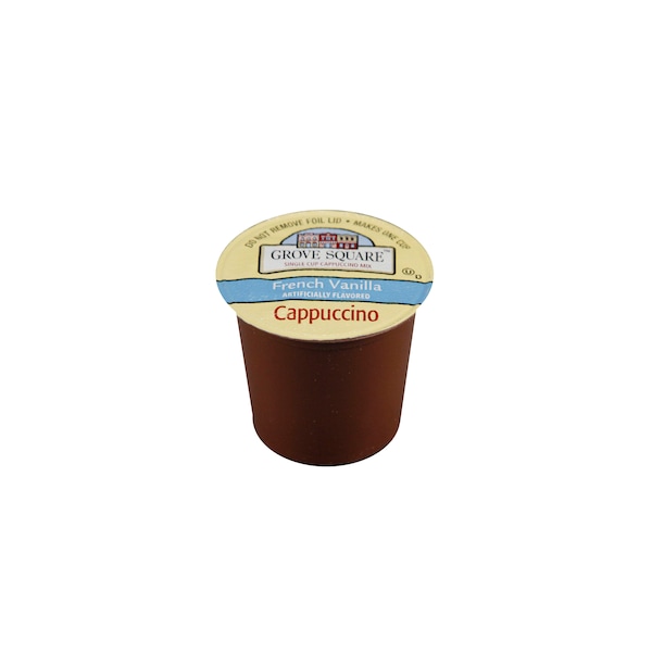 Grove Square French Vanilla Cappuccino Single Service Brewing Cup, PK96 - 12G088F4652