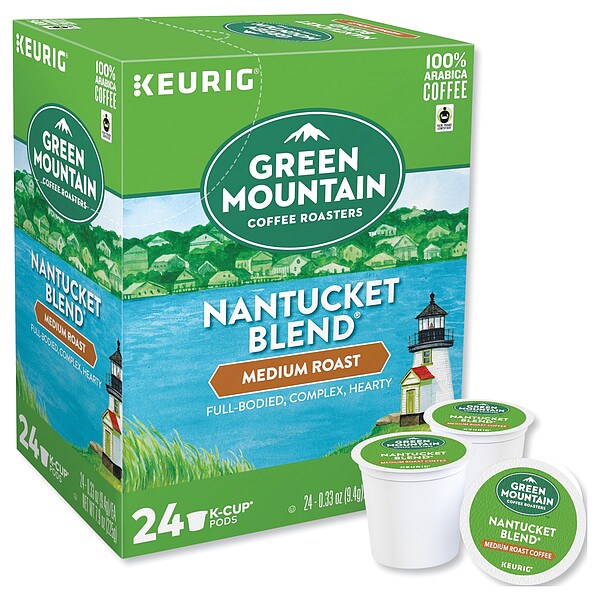 Green Mountain Coffee Coffee, Nantucket Blend®, Pod, Caffeinated, Ground, 1.98 lb, 96 PK - 6663