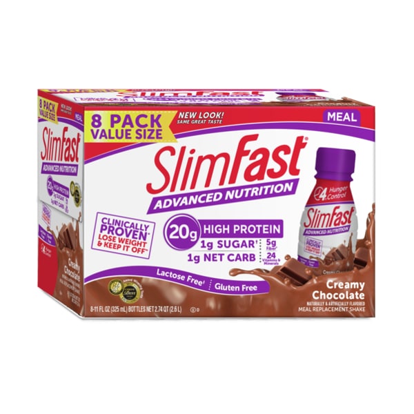 Slimfast Advanced Nutrition RTD Creamy Milk Chocolate Shake 11 oz., PK24 - 78020