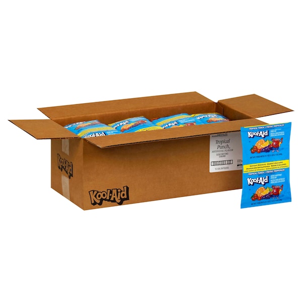 Kool-Aid Kool-Aid Tropical Punch Beverage 21.1 oz. Pouch, PK15 - 10043000840235