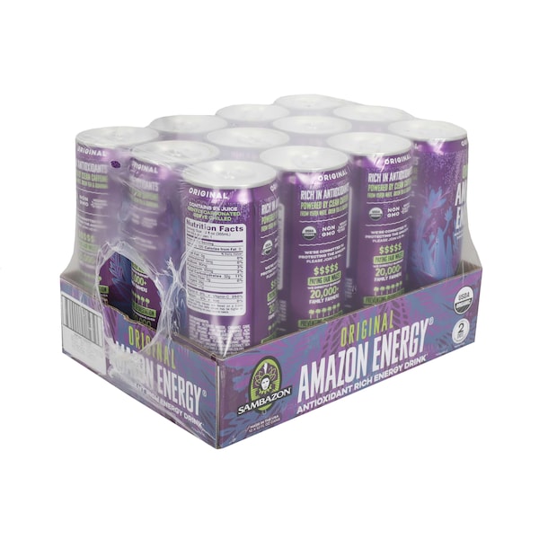Sambazon Sambazon Original Amazon Energy Acai Berry Energy Drink Organic, PK12 - 153240246